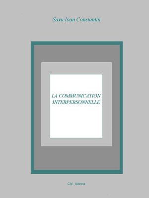 cover image of La communication interpersonnelle